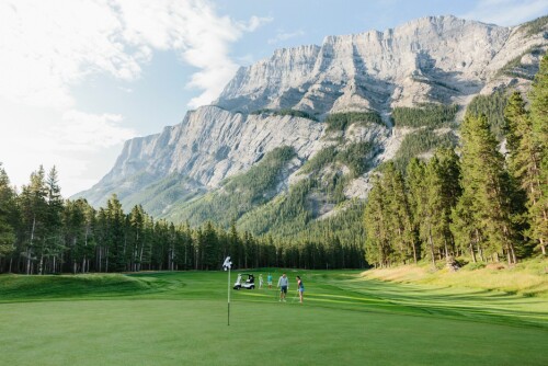 <b>GOLF:</b> Banff har en golfbane med fantastisk beliggenhet. 