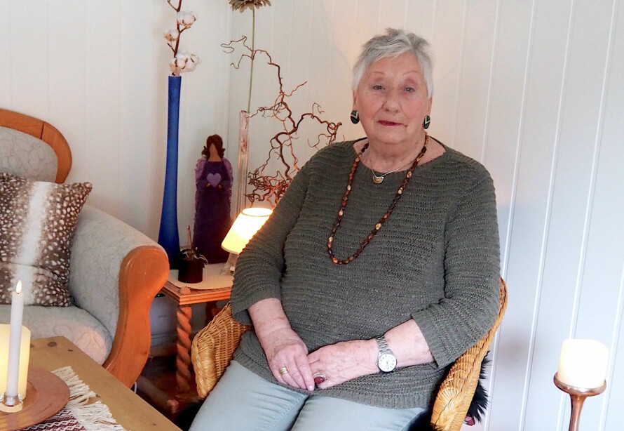 ALDRI ANGRET: Alfhild trives godt i sitt nye hjem.