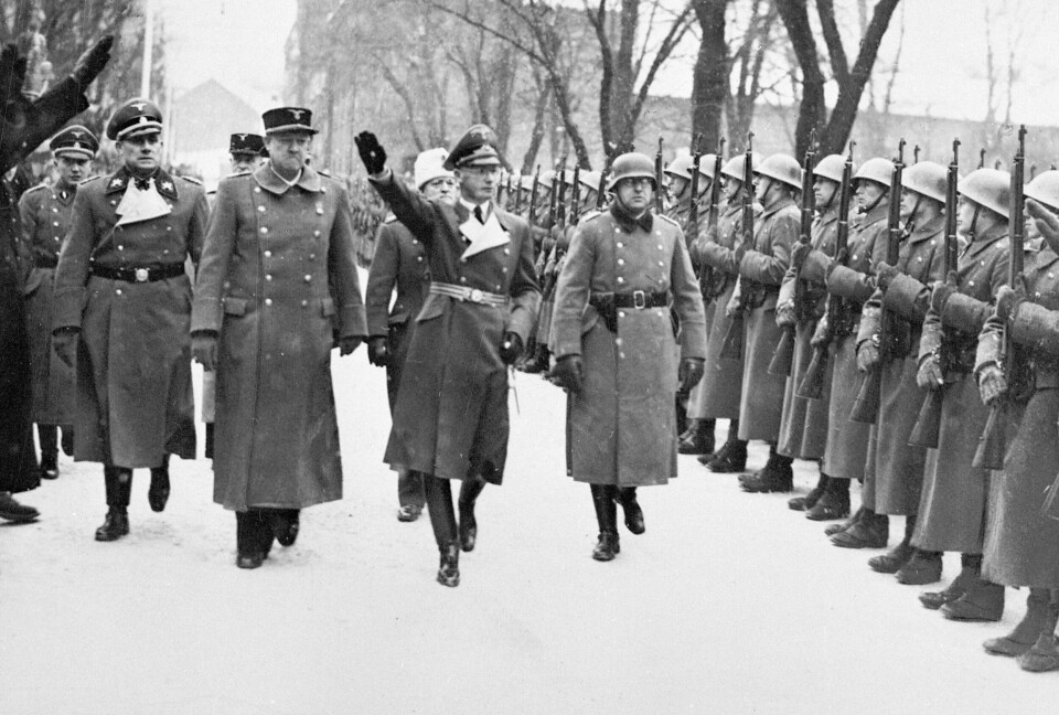 OKKUPASJONSMAKTEN: Under krigen styrte Quisling Norge som ministerpresident. Men rikskansler Josef Terboven, som bodde i kronprinsfamiliens bolig på Skaugum, var den øverste sjefen.