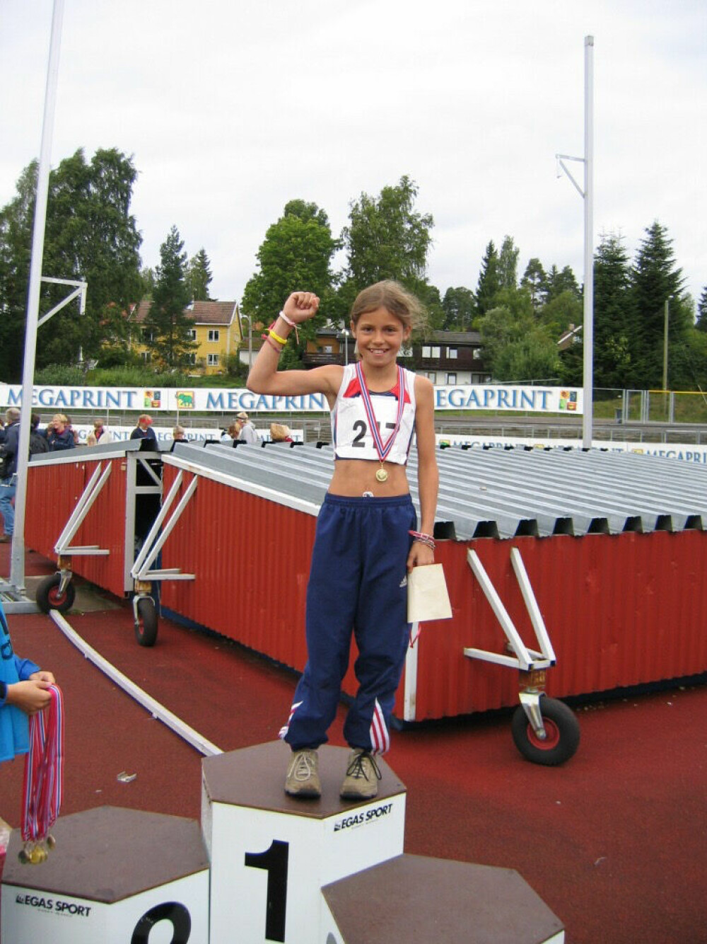 AMALIE SOM BARN: Amalie drømte om å bli proff friidrettsutøver da hun var barn.