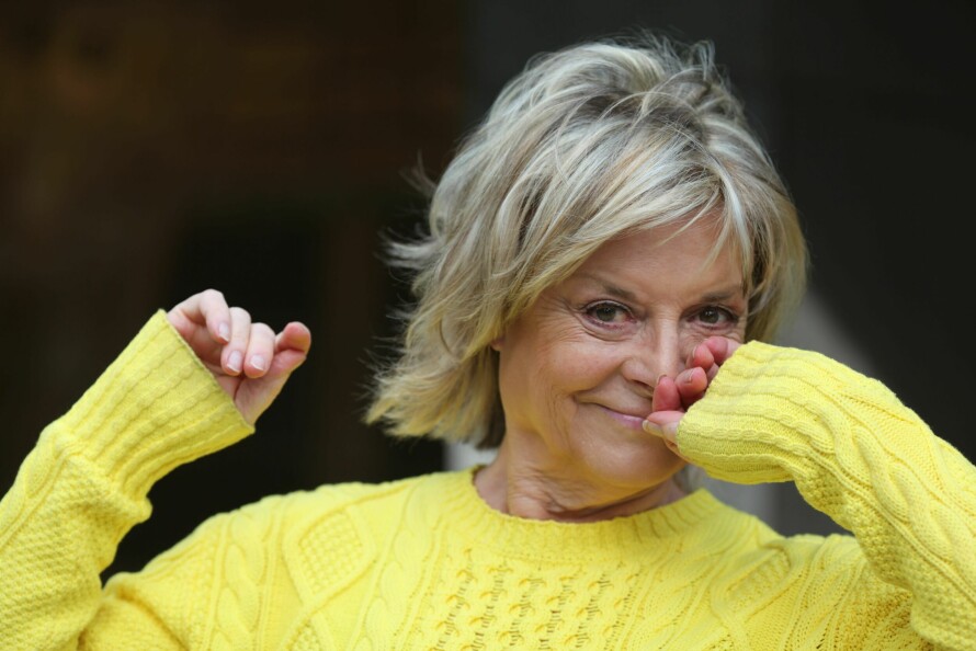 TRENER PILATES: Grynet har lite å klage på og synes livet stort sett har vært veldig bra. Selv om hun nærmer seg 80, trener hun pilates jevnlig.