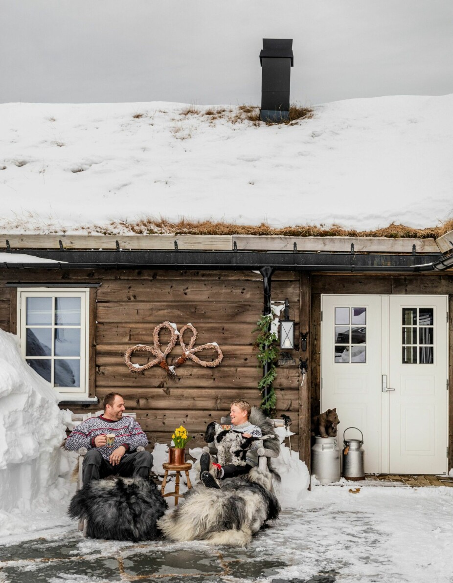 Livet på Bådstjernlia er godt uansett årstid. Kai Arne og Liesl kommer hit så ofte de kan.