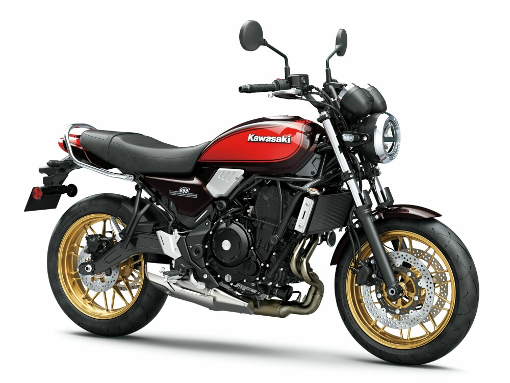 <b>RETRO:</b> 45 år etter kommer Kawasaki med en modell som til forveksling ligner den legendariske sykkelen fra 1977