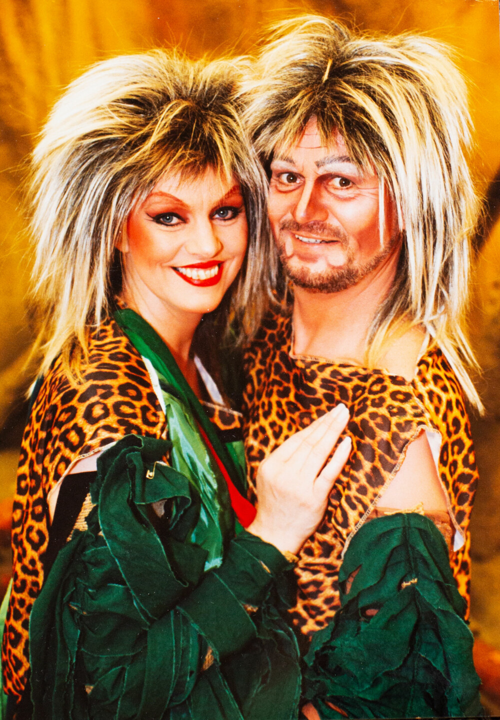 <b>GUMMI-TARZAN:</b> Terje spilte Gummi-Tarzan på Brygge-teatere i Oslo i 1993. Her er han sammen med kollega Karin Lunden.