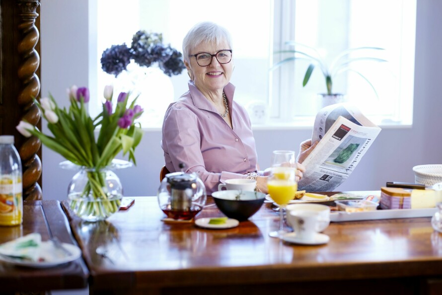 BOR PÅ STABEKK: Ekteparet har bodd i en leiligheten på Stabekk siden huset i Asker gjennom 30 år ble byttet ut for fem år siden.