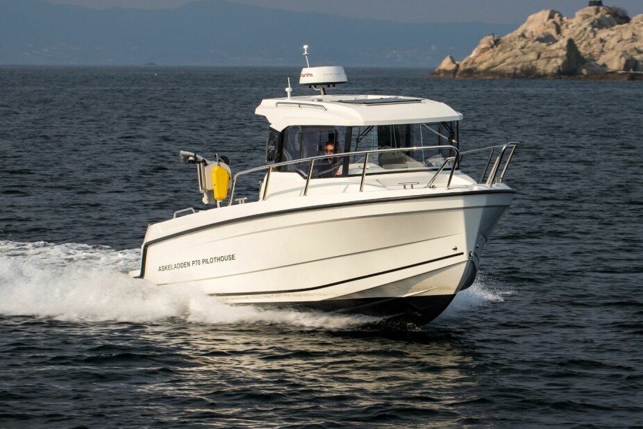 <b>TIL FELTET:</b> Med mer moderne båtegenskaper tar P70 deg effektivt til fiskeplassen og tilbake. 