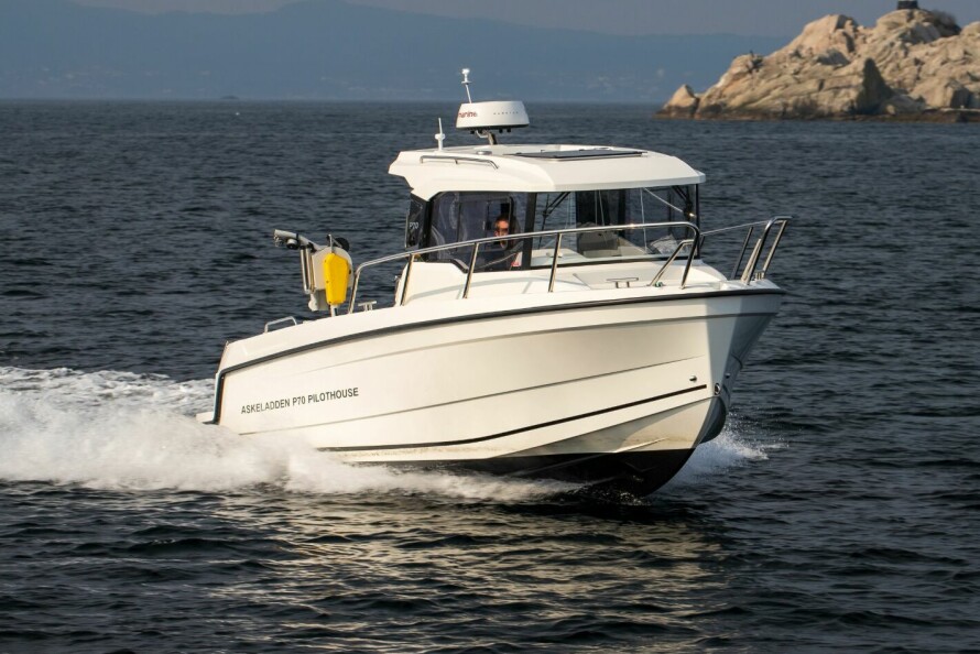 TIL FELTET: Med mer moderne båtegenskaper tar P70 deg effektivt til fiskeplassen og tilbake.