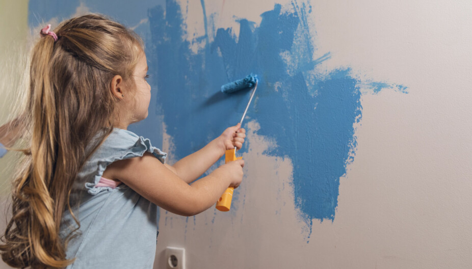 FARGER: Skal barn få velge farger på rommet sitt selv, spør usikre foreldre..