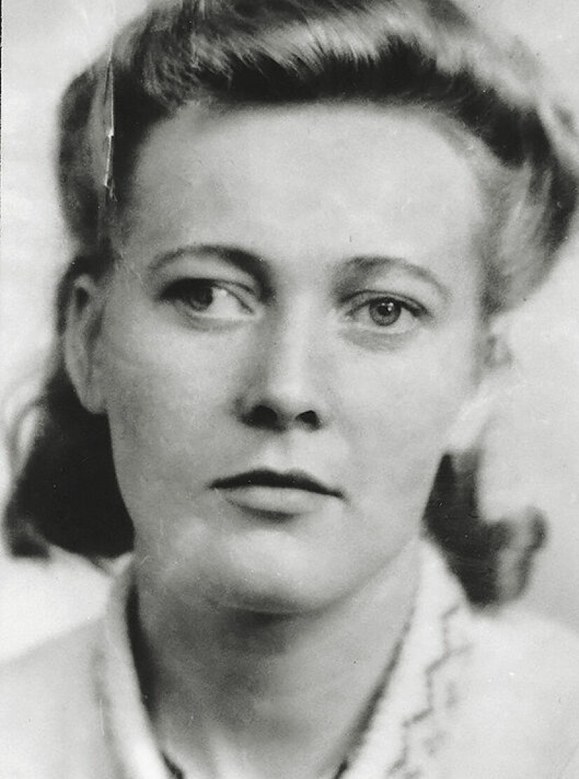 ET RIVJERN: Mary hadde glassøye og var veldig sjenert av den grunn. Hun forsøkte alltid å sette venstresiden til når hun snakket med folk.