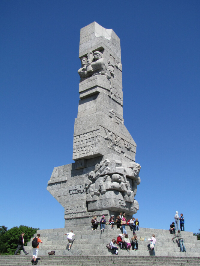 <b>MINNESMERKE:</b> Monumentet på Westerplatte er et minnesmerke over de polske soldatene som falt da Tyskland angrep Polen.
