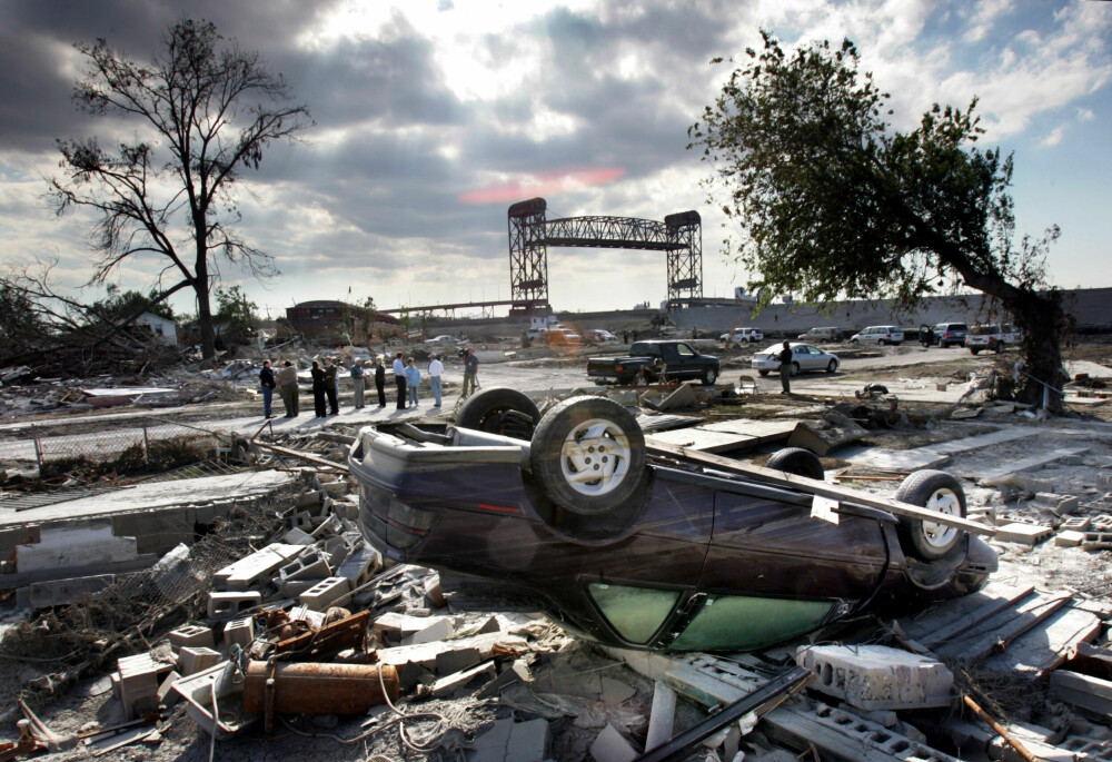 <b>STORE ØDELEGG­ELSER:</b> Orkanen Katrina for­årsaket enorme øde­leggelser i 2005.