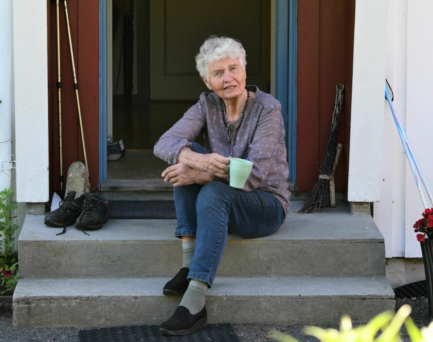 BOR ALENE: Dagny giftet seg aldri igjen, men ble boende i hjemmet der guttene hennes vokste opp.