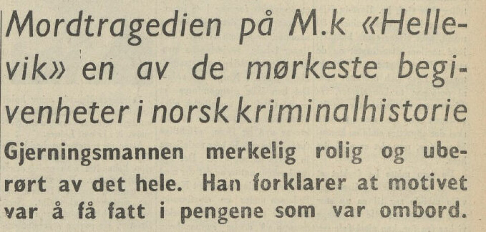 RYSTET LANDET: Drapene ble toppnyhet i norske aviser og radiosendinger.