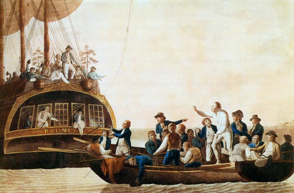 <b>MYTTERI:</b> Bligh og menn lojale mot ham ble tvunget over i en åpen båt på 23 fot og forlatt.