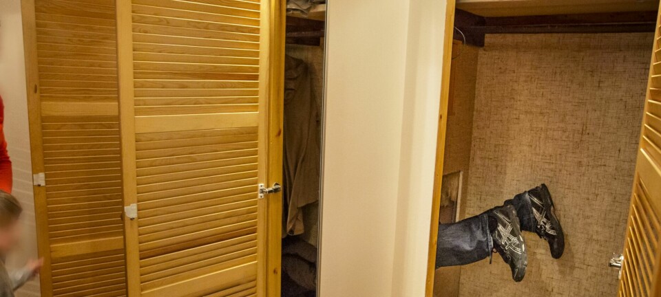 Familien ante ingenting om hva som skjulte seg bak veggen