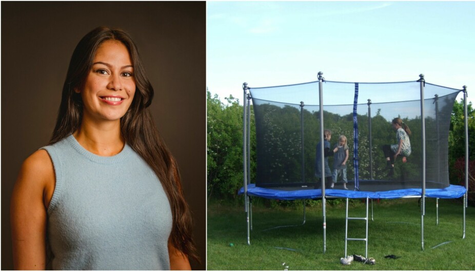 BRÅKETE BARN: Hvor mye støy må vi tåle fra nabobarnas trampoline? spør naboene. Advokatfullmektig Charlotte Panlilio Iversen svarer.