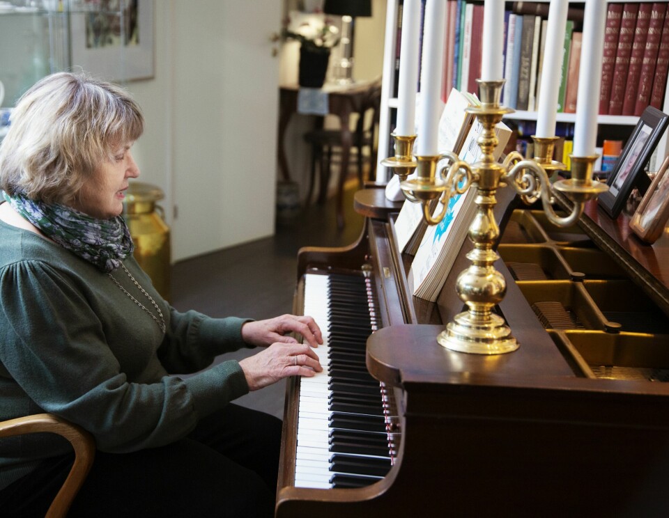 MUSIKK: Jorunn har alltid hatt mange interesser gjennom livet og har blant annet lært seg å spille piano.