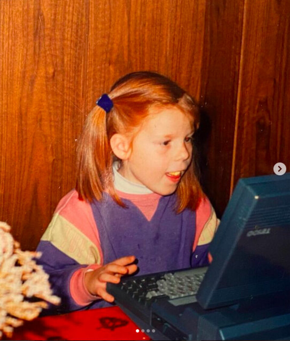 LILLE GABRIELLE: Vil aldri bli helt lik, men e' fortsatt helt den samme, hehe skrev Gabrielle da hun delte dette bildet med følgerne sine på Instagram.