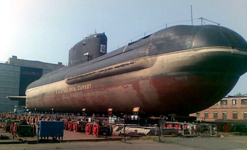 <b>TESTFARTØY:</b> B-90 Sarov er en ombygd Kilo-­klasse ubåt, spesial­utviklet for å teste Poseidon-­torpedoen. 