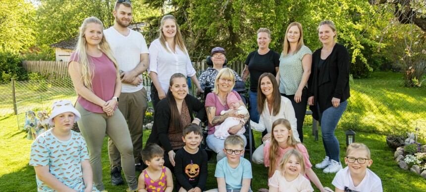 Birgitta har tolv barn med fem ulike fedre