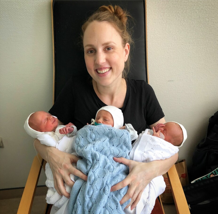 TRILLINGER: Da Maria og Anders fikk beskjed om at de var gravide med trillinger fikk de sjokk. Tiden videre bar på uforutsette utfordringer.