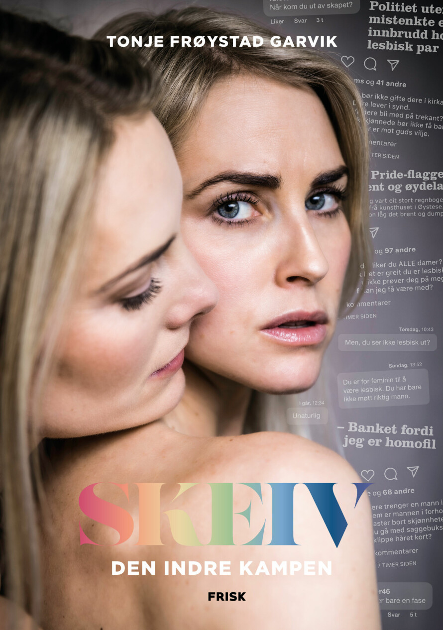 BOKEN SKEIV: Tonje forteller at hun ønsker å utfordre noen formodder med boken 'Skeiv - den indre kampen'.