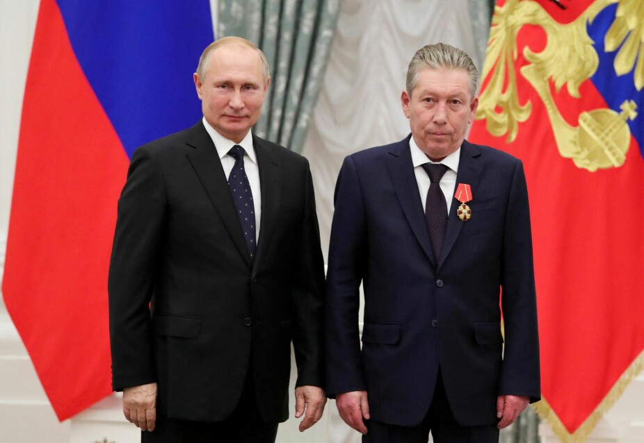 <b>UVENNER:</b> Hvilken rolle Putin har i de mange døds­fallene, er fore­løpig usikkert. Her er han sammen med Ravil Maganov i 2019. Maganov mistet livet i begynnelsen av september i år.