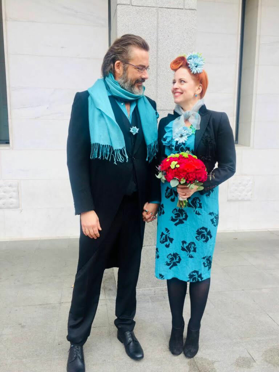 BRUDEBILDET: For fem år siden lovet Silya og Espen hverandre evig troskap.