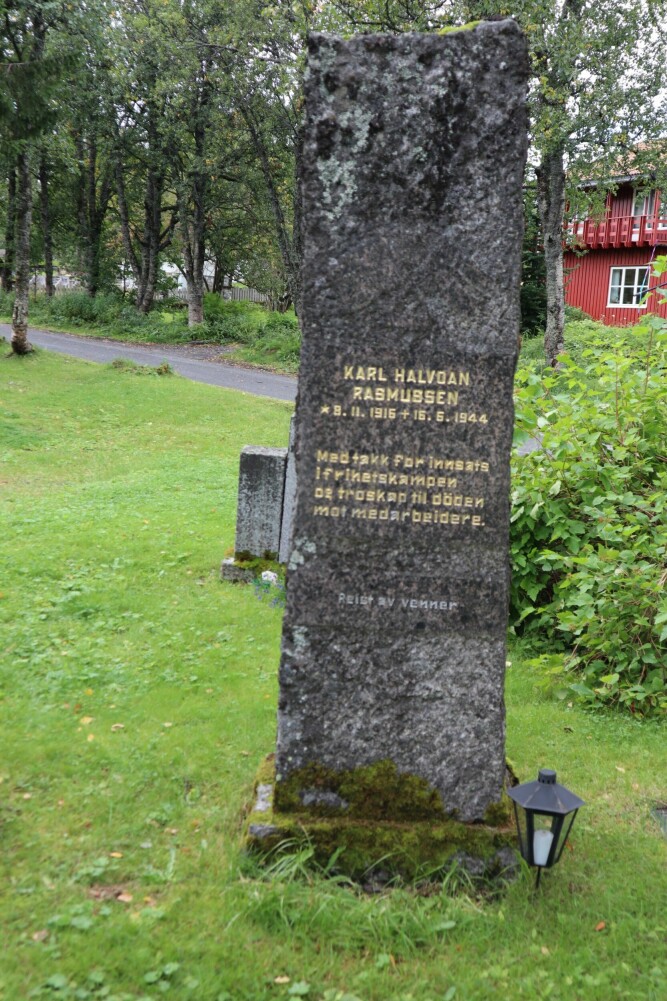 <b>HELTENS GRAV:</b> Kalle Rasmussen er begravd på Tromsø kirkegård.
