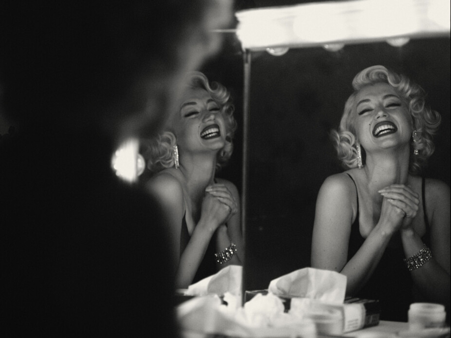 <b>MARILYN MONROE:</b> Skuespilleren Ana de Armas spiller ikonet Marilyn Monroe i Netflix-filmen «Blonde».