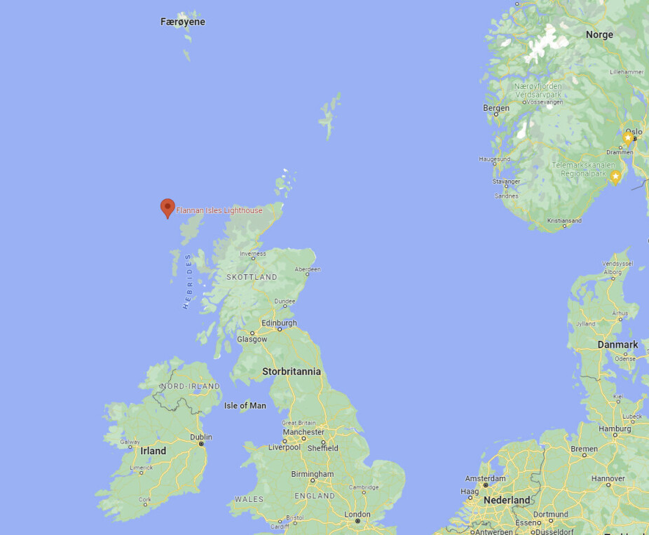 <b>UTSATT:</b> Eilean Mor ligger på Hebridene vest for Skottland.
