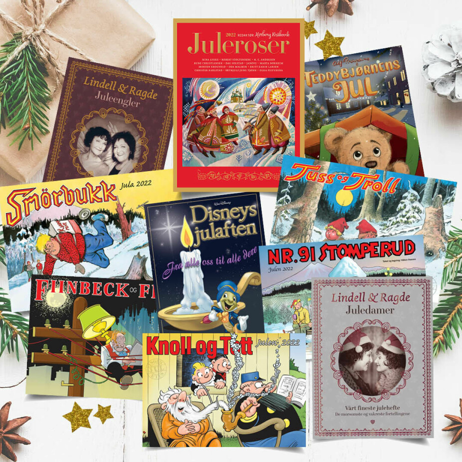 DELTA OG VINN: Delta i vår leserunderundersøkelse og få muligheten til å vinne 10 klassiske julehefter.