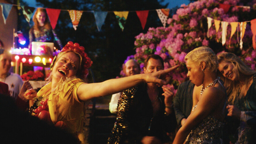 FESTSTEMT: I likhet med Ester i TV-serien samlet også Vera og Atle sine nærmeste til en siste fest for alle de fine og støttende folkene rundt dem. En siste avskjed med henne.