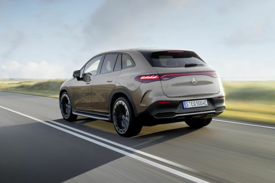 <b>TIL NORGE:</b> EQE SUV forventes på norske veier mot sommeren 2023. <b>TIL NORGE:</b> EQE SUV forventes på norske veier mot sommeren 2023.
