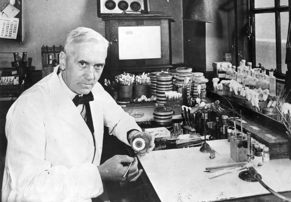 <b>ROTETE:</b> Alexander Fleming ryddet ikke etter seg, og slik ble penicillin oppdaget.