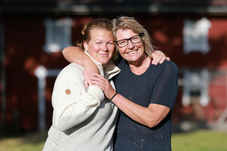 BENTE OG STINE: – Jeg kom veldig nært Bente der inne. Vi to hadde mange «terapitimer» sammen inne på gården, forteller Stine.