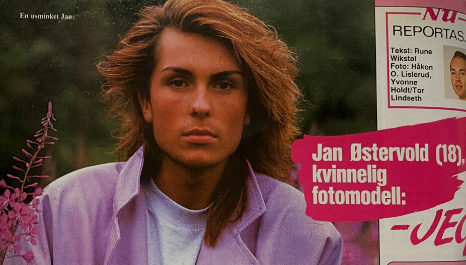 <b>JAN THOMAS: </b>Bildene fotografen tok av Jan Thomas (den gang Jan Østervold), ble så gode at Jan ble oppfordret til å prøve seg som fotomodell - i kvinneklær.