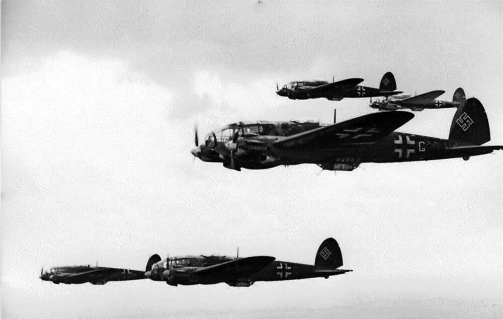 <b>EFFEKTIVE:</b> Tyskernes bombefly Heinkel He 111 slapp mang en dødbringende last over Norge i løpet av Operasjon Weserübung i april 1940. Men planen var å vinne Norge som venner. 