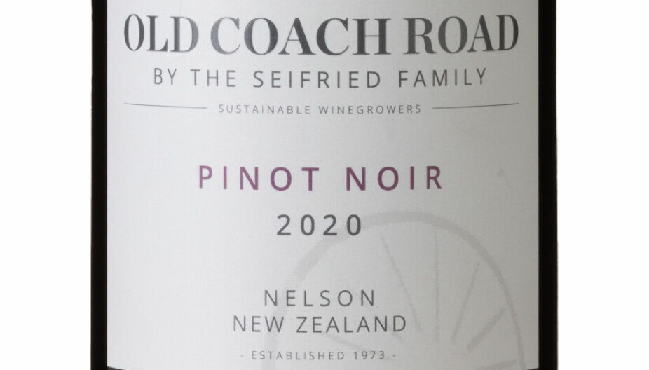 GODT KJØP: Seifried Old Coach Road Nelson Pinot Noir 2020.