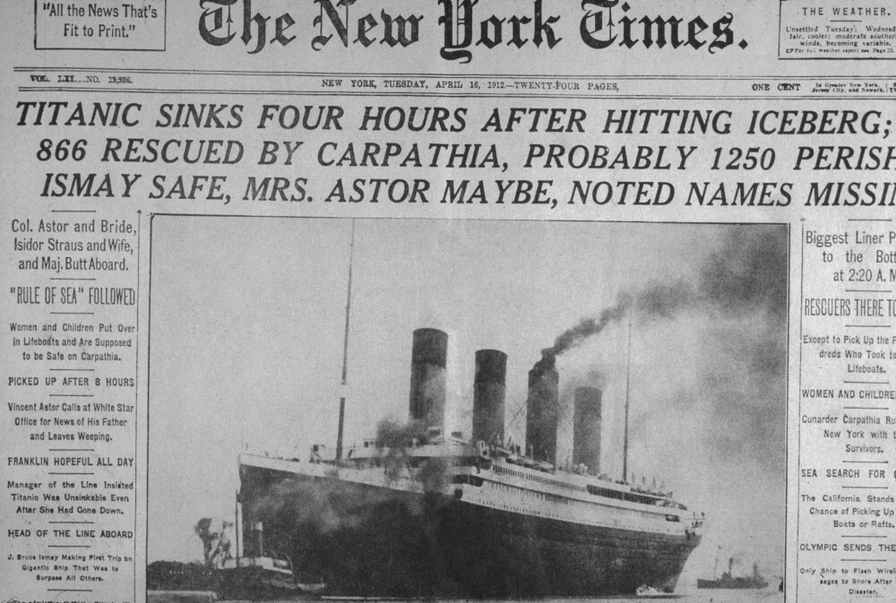 <b>FULL FART:</b> Skipet Titanic trosset farene for å imponere med farten sin. Og livbåter var bare til pynt. Helt til det ble bruk for dem.