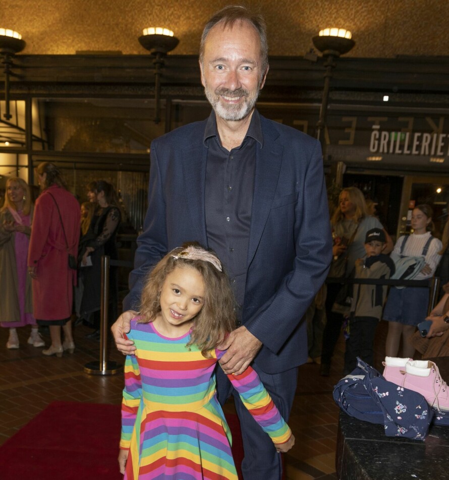 TROND GISKE: Trond Giske kom med datteren Maria for å se Haddy på scenen.