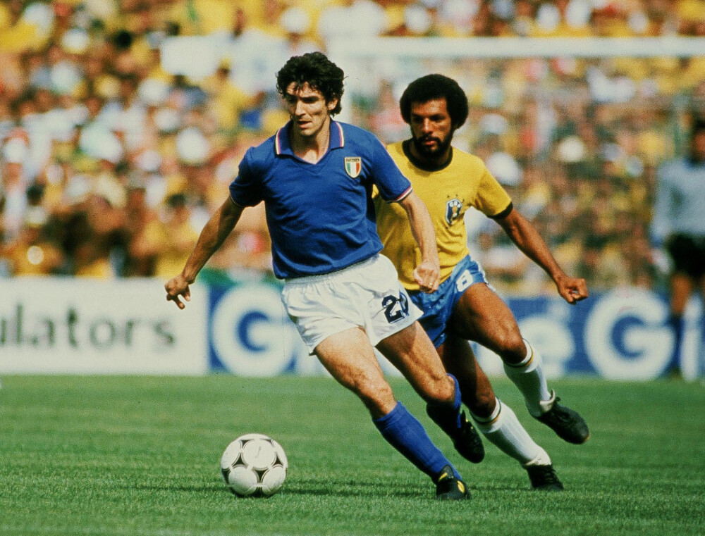 <b>ØYE FOR MÅL:</b> Utskjelte Paolo Rossi (1956–2020) scoret ingen mål i de fire første kampene i VM 1982, men den hengslete spissen scoret plutselig tre for nederlagsdømte Italia mot Junior og Brasil. 