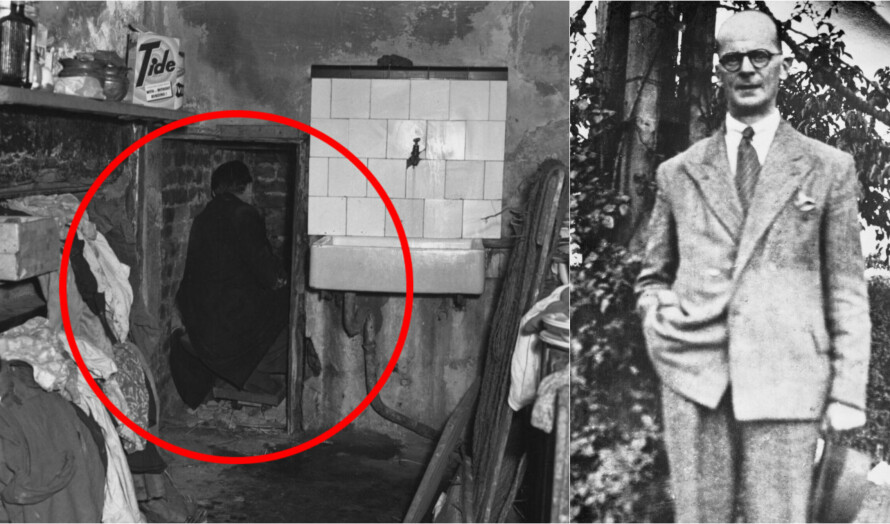 HEMMELIG ROM: I denne alkoven bak kjøkkenet til John, ble det gjort grufulle funn.