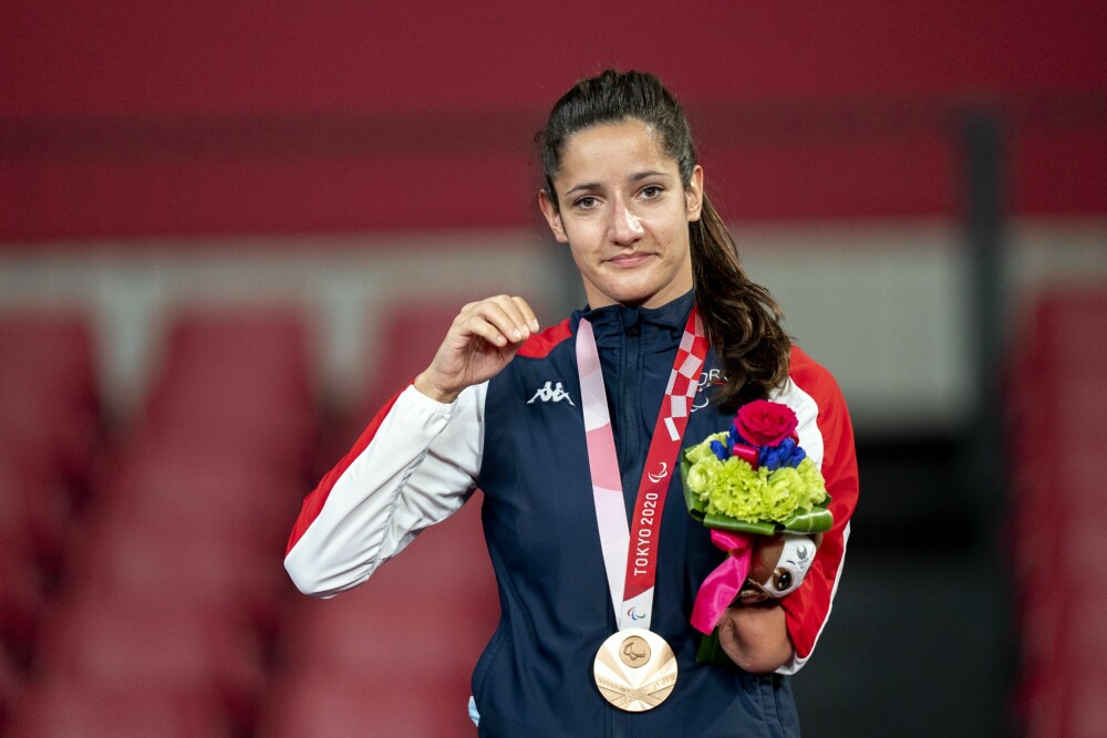<b>STORT ØYEBLIKK:</b> Aida tok en imponerende bronsemedalje under Paralympics i Tokyo.