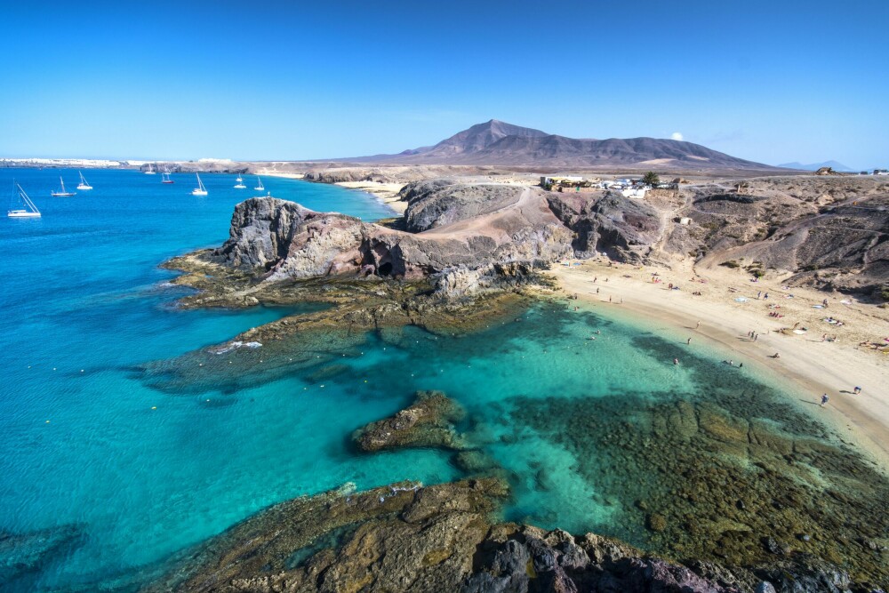 <b>STORSLAGEN:</b> Papagayo-stranden er kanskje den flotteste på hele Lanzarote. 