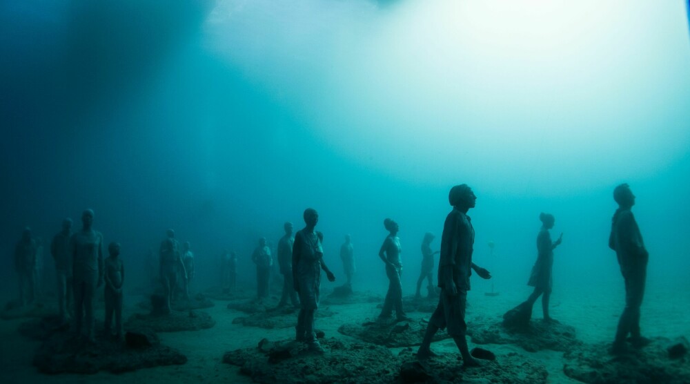 <b>NIFST:</b> Det er unektelig noe nifst over undervanns-museet Museo Atlántico ved Playa Blanca.