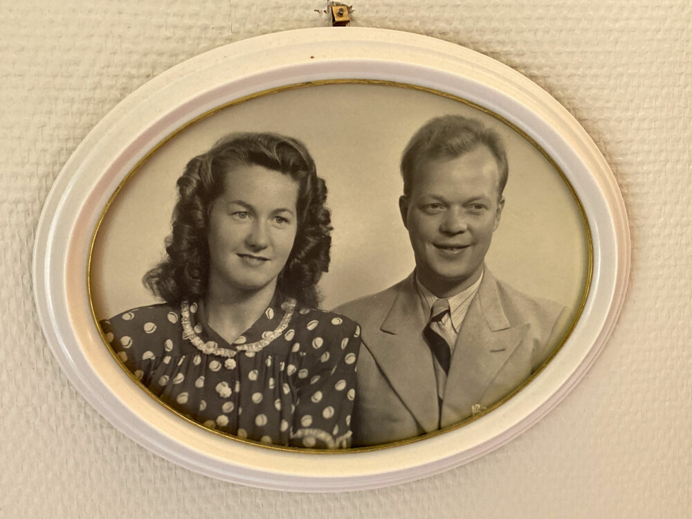 <b>GIFT:</b> I 1951 ble Else og Knut Johansson endelig ektepar.