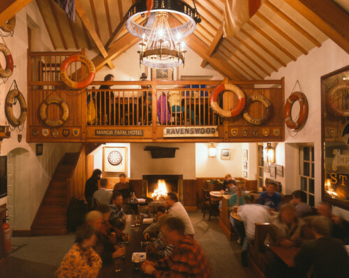 <b>HYGGELIG:</b> Lun stemning på Marisco Tavern.