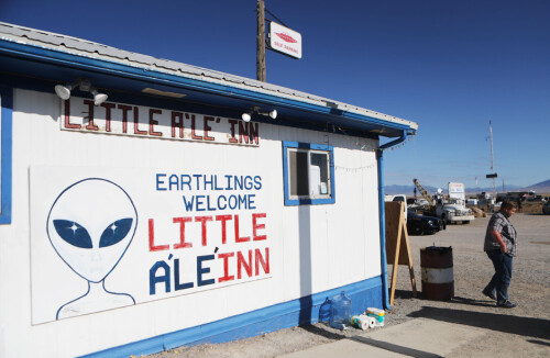 <b>AREA 51:</b> Little A'le'Inn ligger langs Extra­terrestrial Highway i Nevada.