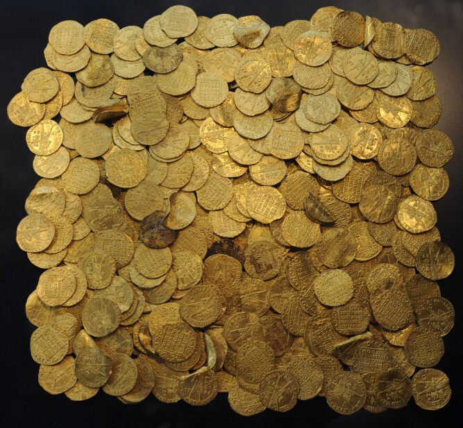 <b>FRA 1725:</b> Nederlandske gullmynt funnet ved Runde.